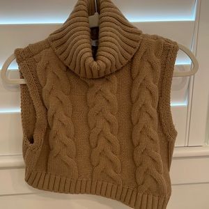 Zara crop knit vest
